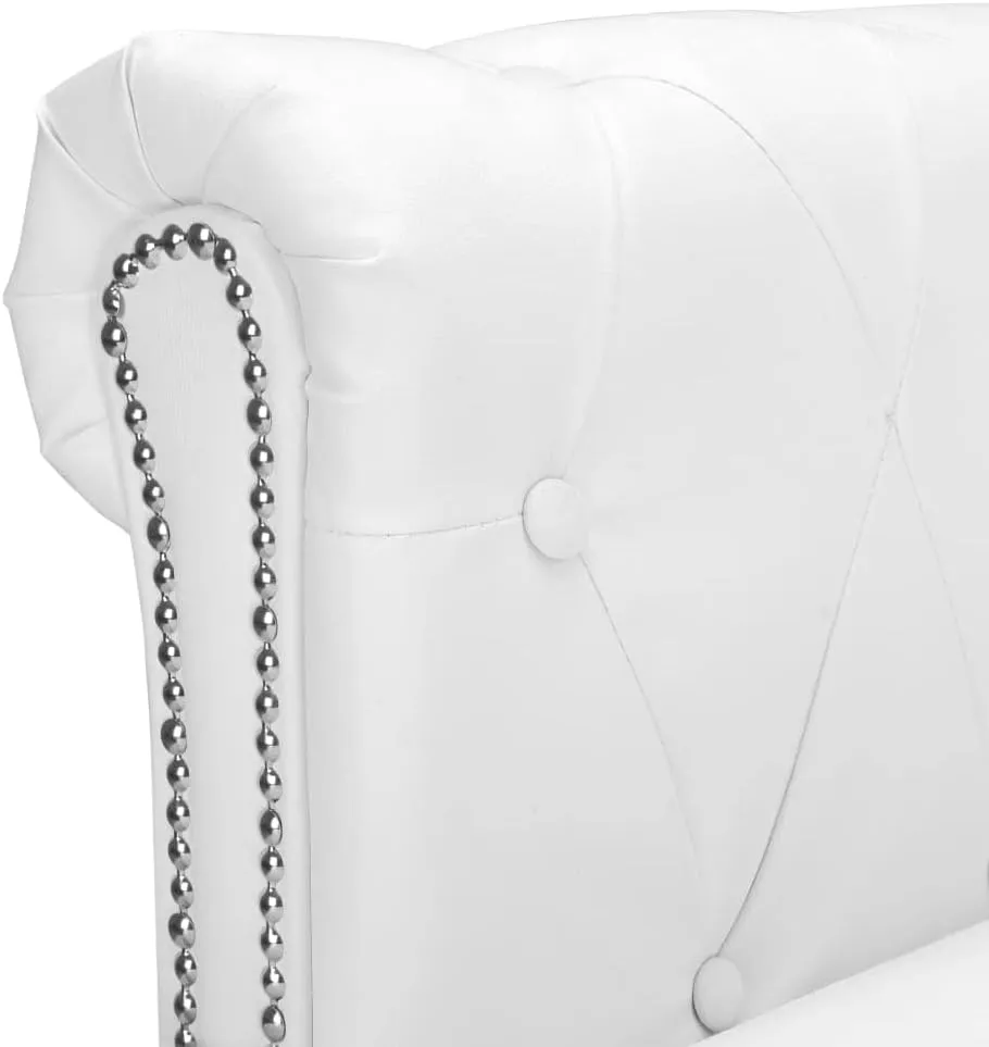 L-Shaped Chesterfield Sofa Couch sectional,Convertible sectional Sofa,Couch,Sofa,couches for Living Room,futon Couch,couches,futon,Artificial Leather White