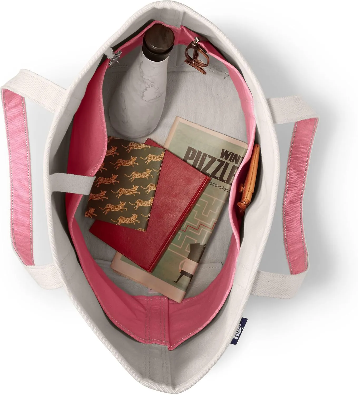 Lands' End Open Top Canvas Tote Bag
