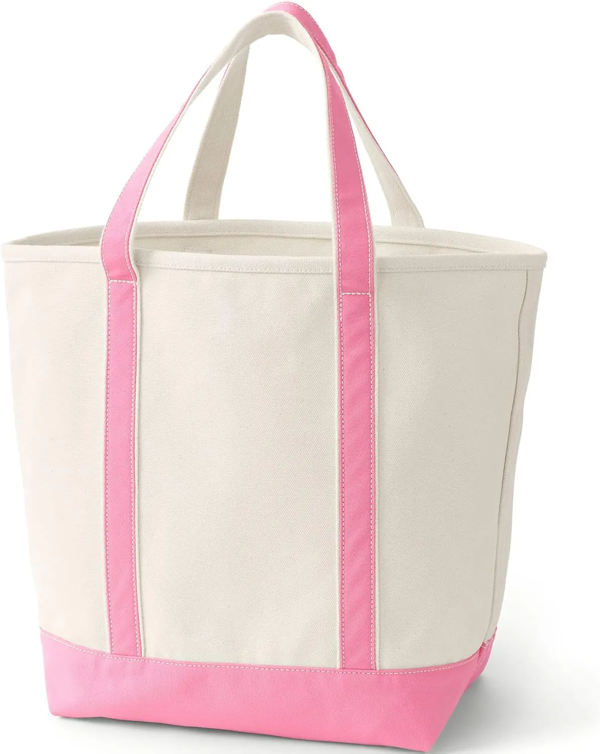 Lands' End Open Top Canvas Tote Bag