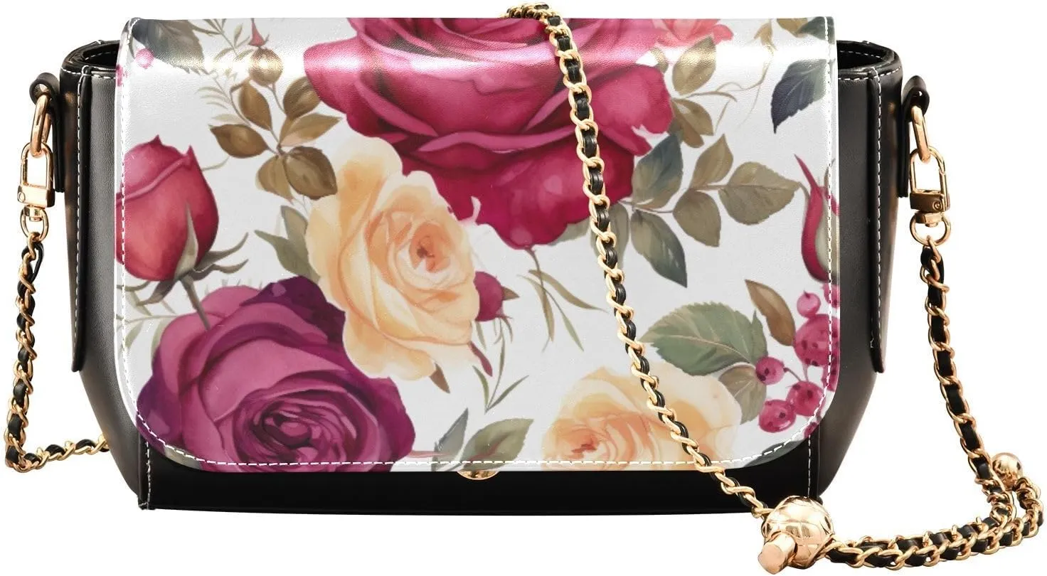 Landscapes Arch in Garden Leather Crossbody Purses for Women Trendy, Fashion Shoulder Bag, Leather Crossbody Bags