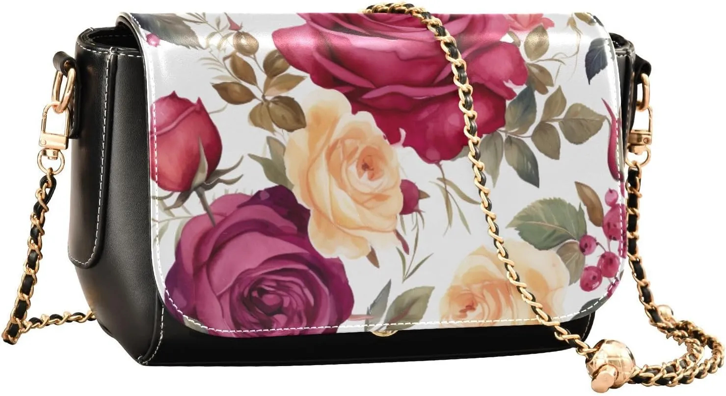 Landscapes Arch in Garden Leather Crossbody Purses for Women Trendy, Fashion Shoulder Bag, Leather Crossbody Bags