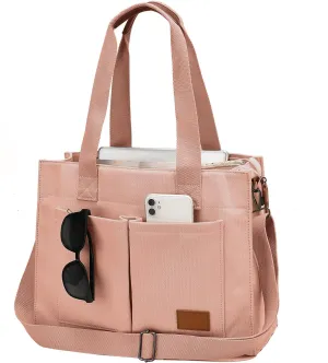 Laptop Tote Bag for Women - 15.6” Laptop Compartment & Pockets, Stands Upright, Convertible Handbag/Shoulder/Crossbody Bag