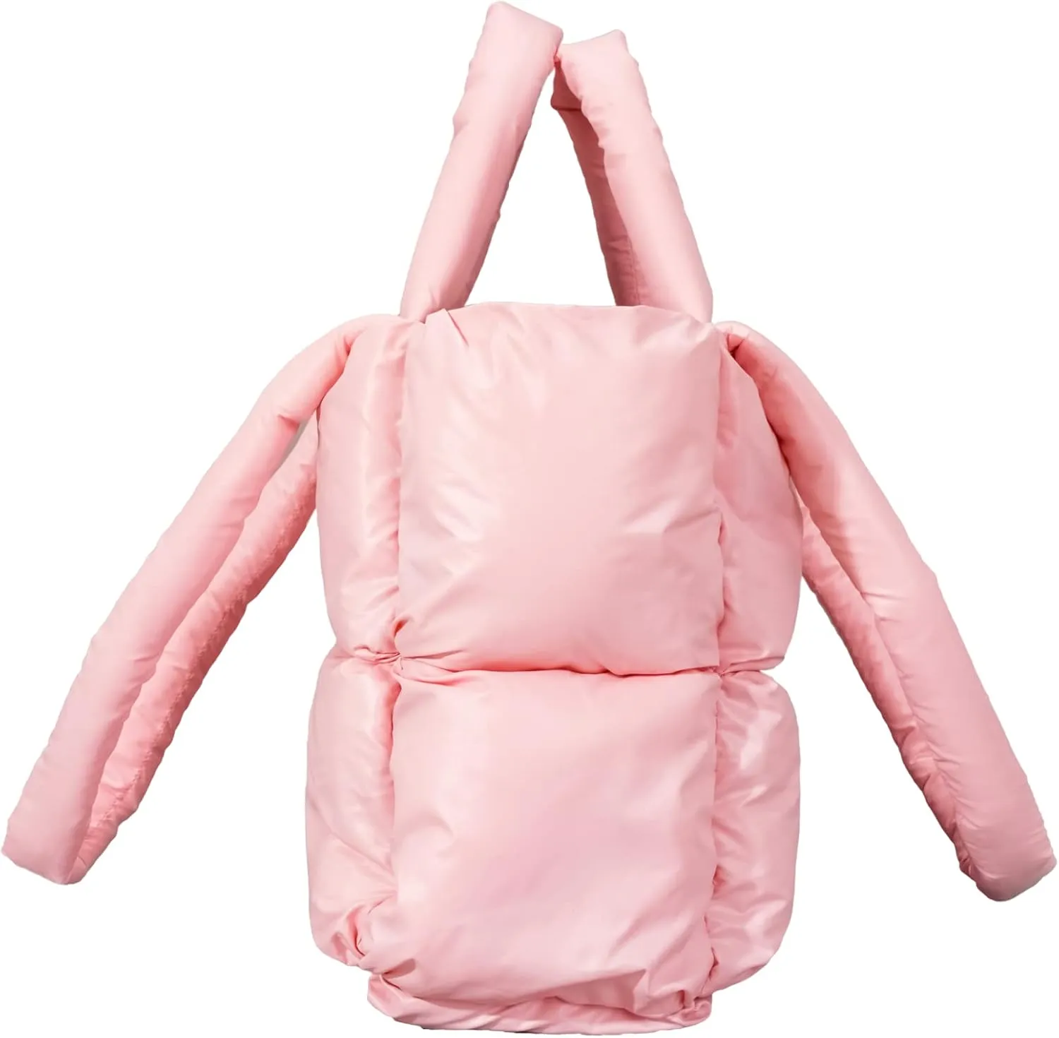 Large Puffer Tote Bag, Trendy Quilted Cotton Padded Handbags for women, Soft Shoulder Bag Nylon Down Pillow Shopper Bag