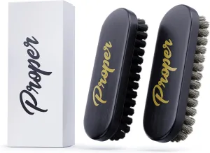 Leather Brush and Alcantara Brush | 2 Pack for Car Detailing | Get Professional Results - Perfect for Cleaning Leather Seats, Sofas, and More | Detailing Brushes