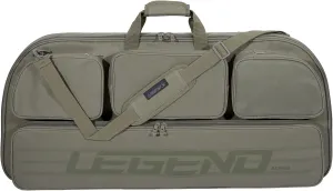 LEGEND Alpha Compound Bow Case - Securely Fits MTM Ultra Compact Arrow Cases - Archery Bow Bag with Back & Shoulder Straps - Includes Cam Protectors, Soft Padding, and Extra Pockets 37"x16.5" Interior