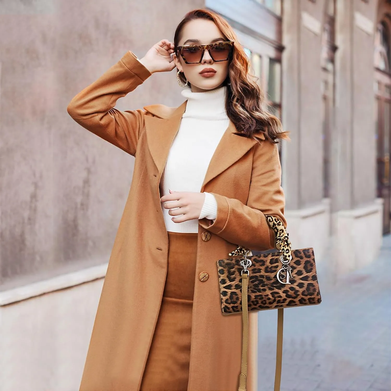 Leopard Print Handbag - Women's PU Leather Crossbody Bag, Waterproof, Fashion Messenger & Satchel Bag