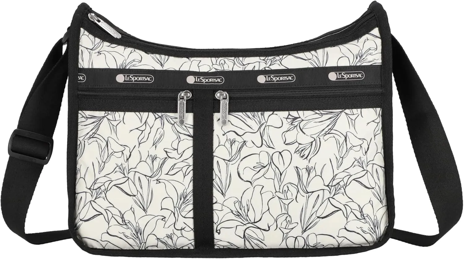 LeSportsac Deluxe Everyday Bag (Sketched Floral Ivory)