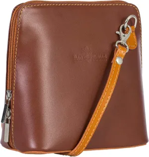 LiaTalia Genuine Italian Leather Small Crossbody Bag for Women – Handmade Mini Shoulder Purse from Florence Tuscany – Abby