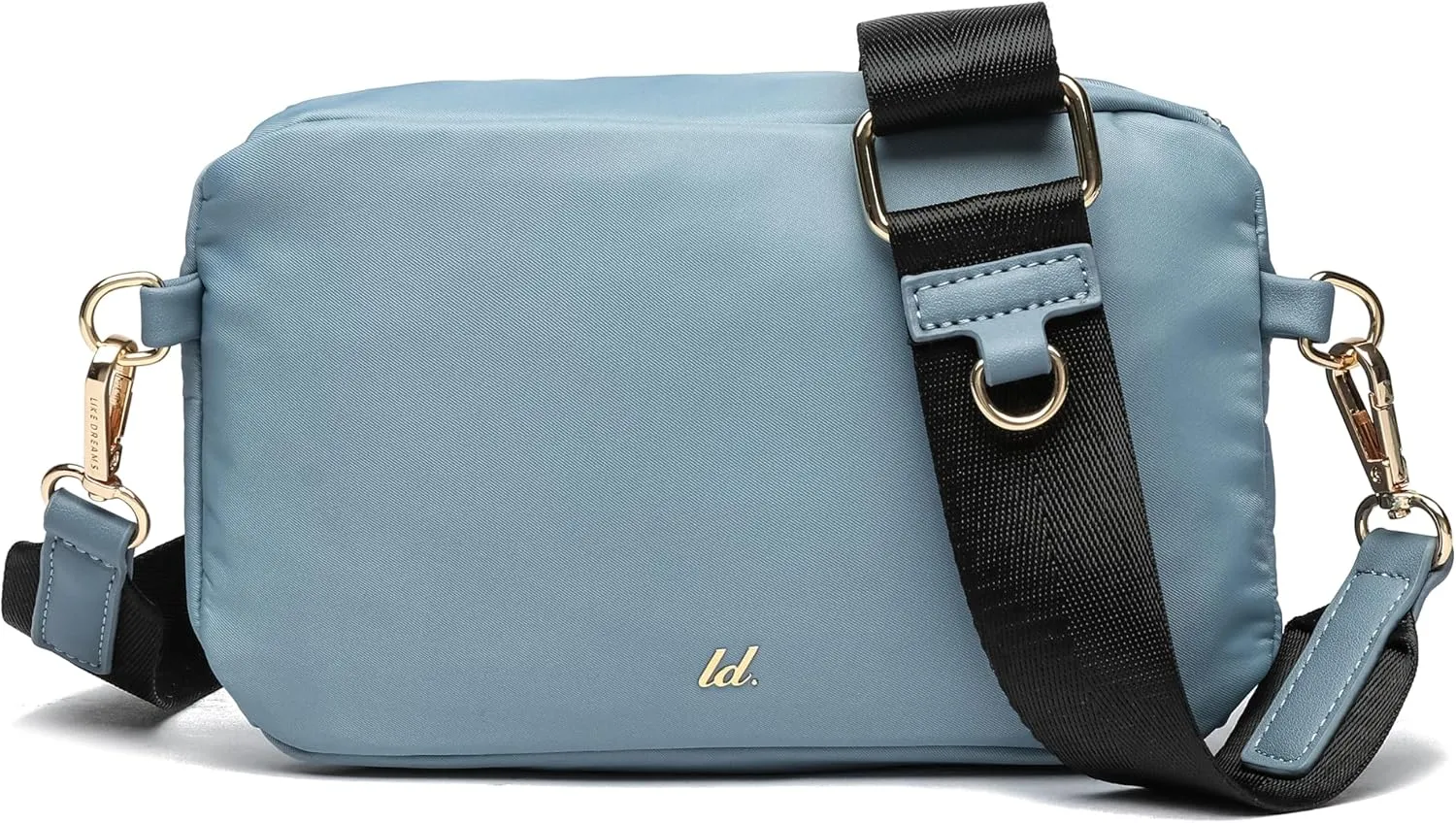 Like Dreams Small Crossbody Bum Bag for Women | Lightweight Nylon Fanny Pack with Detachable Airpods Pouch | Stylish Crossbody Bag (Blue)