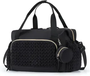 [lilaBelle]Lightweight Travel Bag with Waterproof Pockets, 30L Large Capacity Carry-On Backpack for Men & Women, Convertible 5-Way Gym Sports Duffel for Airplane, Weekend Trips