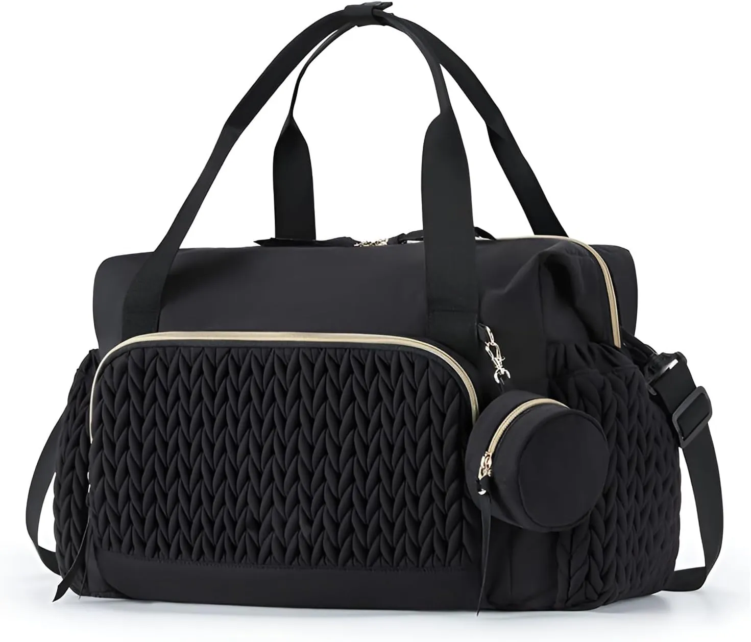[lilaBelle]Lightweight Travel Bag with Waterproof Pockets, 30L Large Capacity Carry-On Backpack for Men & Women, Convertible 5-Way Gym Sports Duffel for Airplane, Weekend Trips