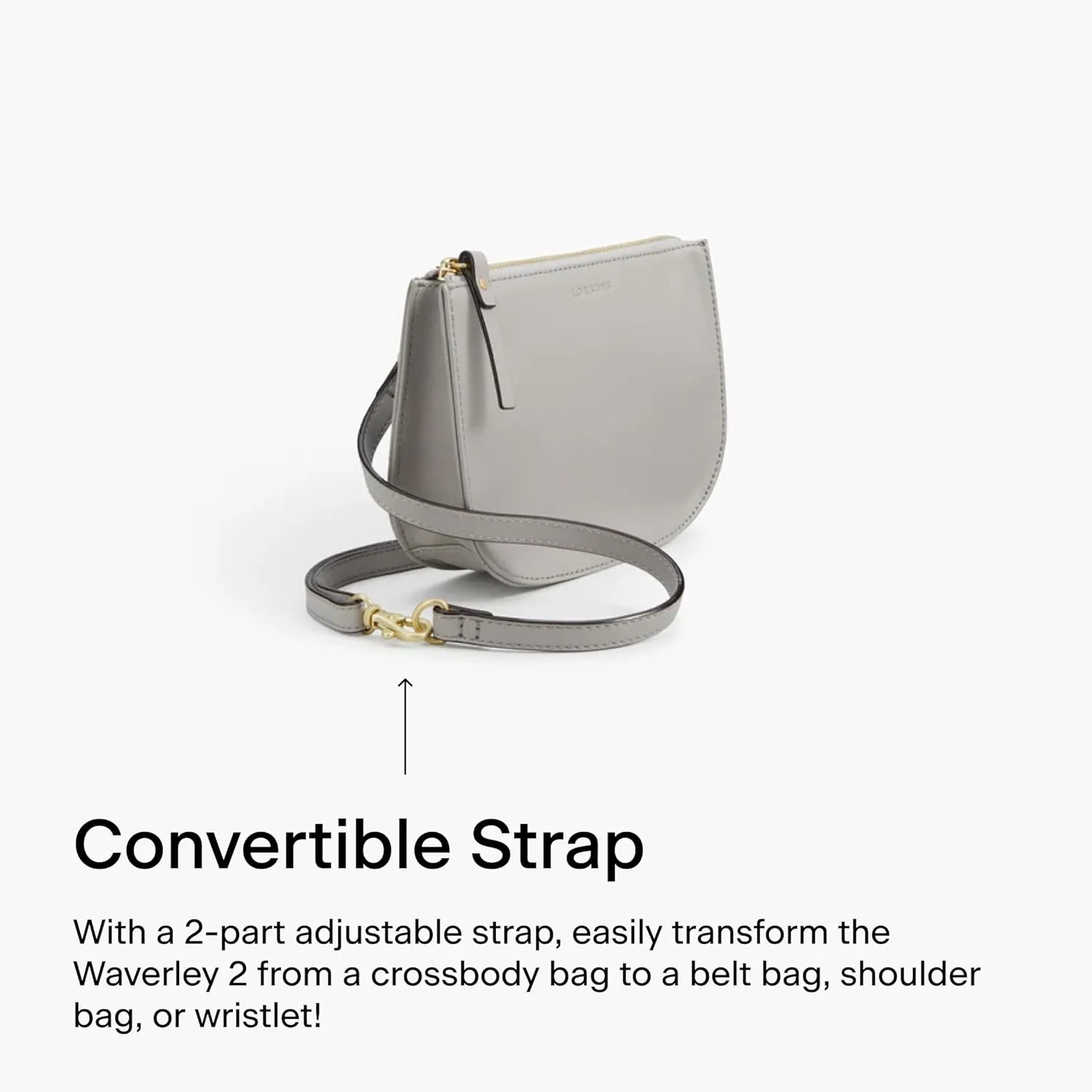 Lo & Sons Waverley 2 - Convertible Crossbody Belt Bag | Wristlet Shoulder Bag | Shoulder Bag Fanny Pack | Fashion Waist Pack