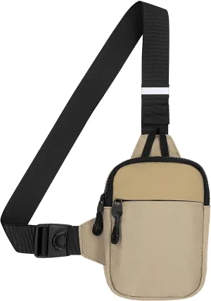 Long Keeper Mini Sling Bag - Men Women Small Waterproof Crossbody Bag Casual Phone Chest Bag for Travelling Hiking