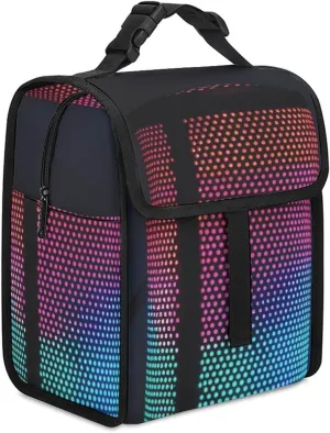 Lunch Bag Insulated Lunch Box for Women Men Reusable Cooler Bag Illuminated Speakers Lunch Tote Bag for Work Picnic
