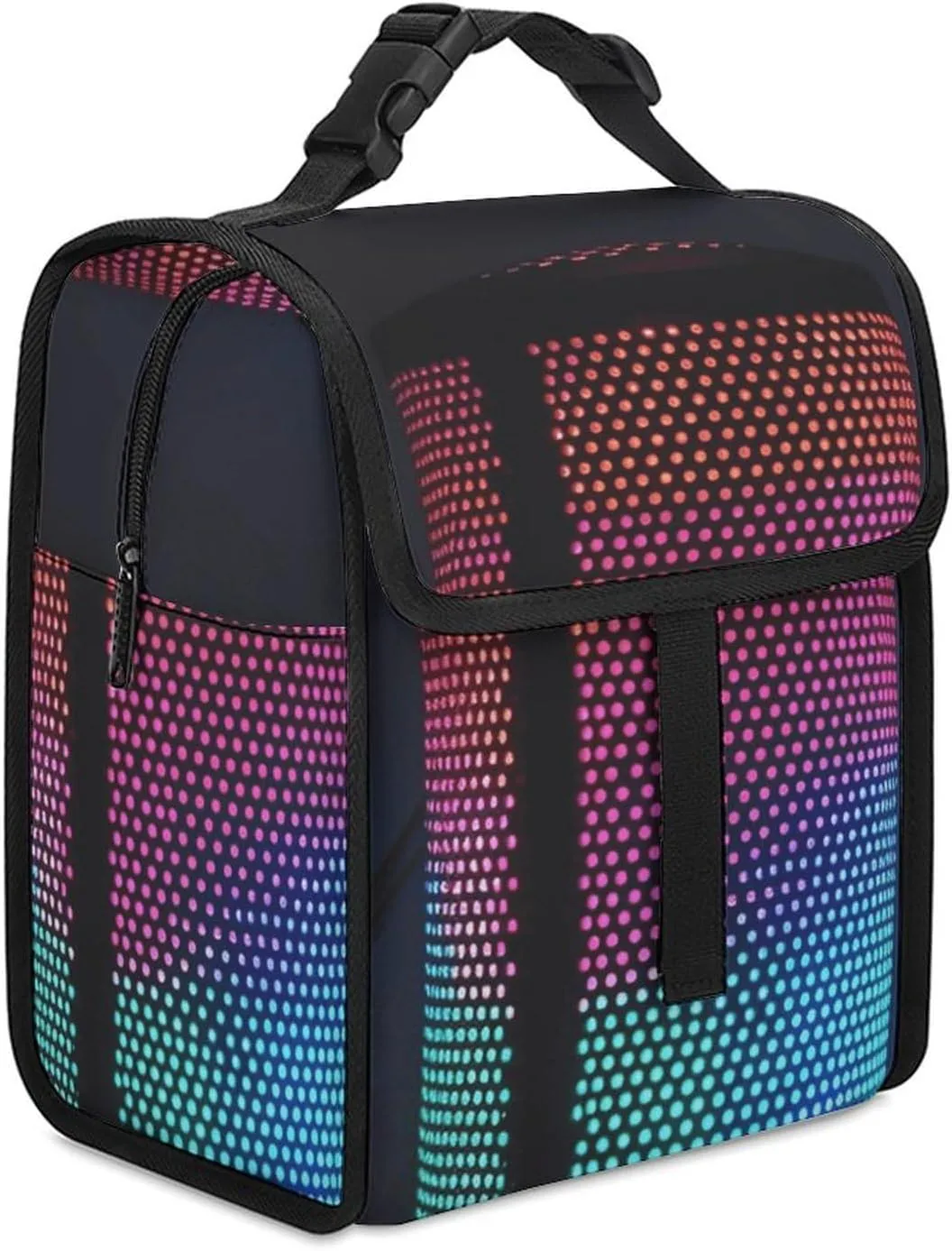 Lunch Bag Insulated Lunch Box for Women Men Reusable Cooler Bag Illuminated Speakers Lunch Tote Bag for Work Picnic
