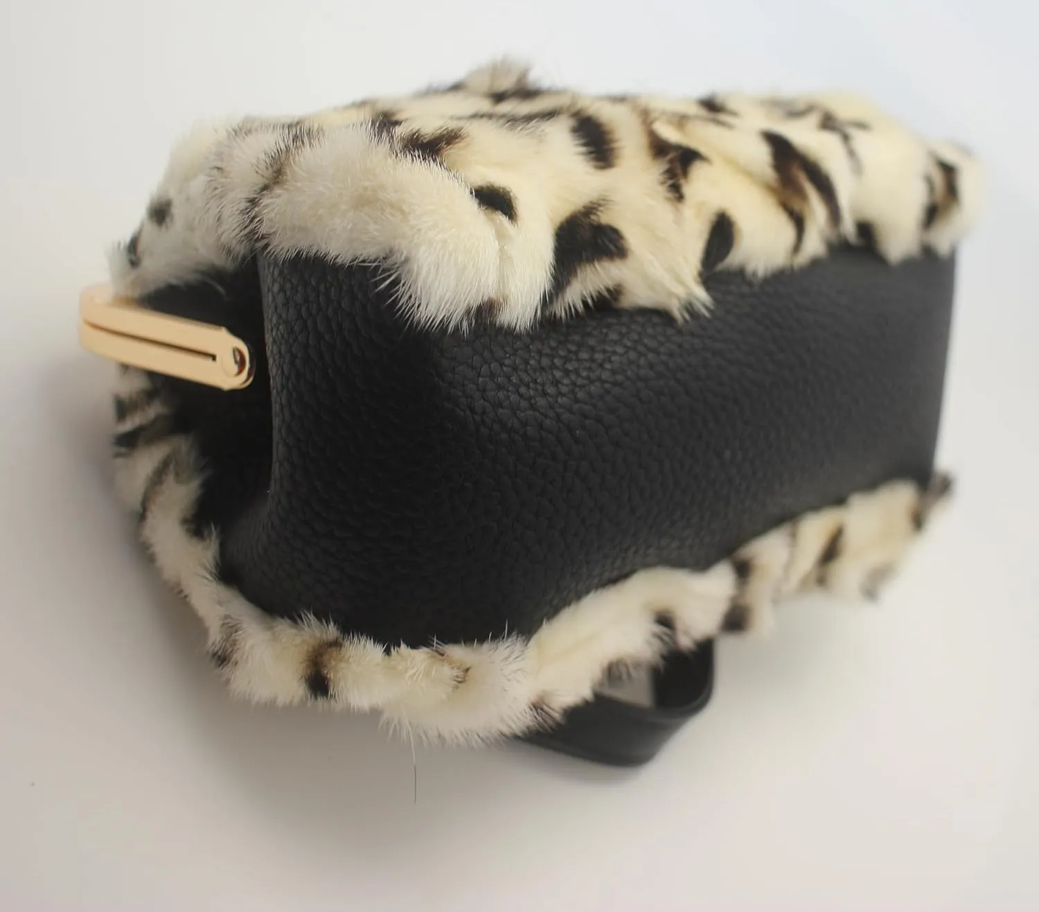 Luxurious Fur Evening Handbag Clutches - Genuine Fox, Rabbit, and Mink Fur with Chic Patterns