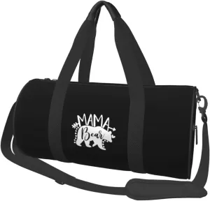 Mama Bear Convertible Garment Bag with Shoulder Strap, Carry on Garment Duffel Bag for Men Women - Rolling Foldable for Travel Luggage Bags (Black)