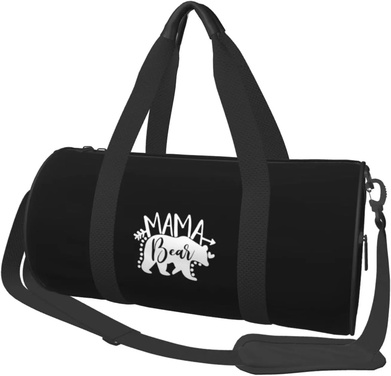 Mama Bear Convertible Garment Bag with Shoulder Strap, Carry on Garment Duffel Bag for Men Women - Rolling Foldable for Travel Luggage Bags (Black)