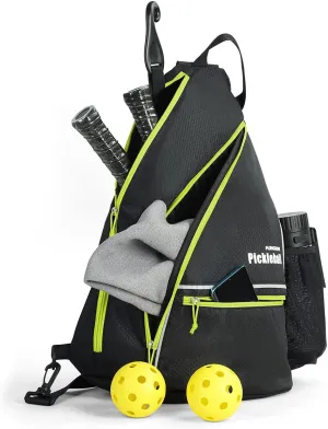Mangrove Pickleball Bag, Men's & Women's Pickleball Backpack, Adjustable Sling Bag w/Fence Hook/Large Capacity/Safety Pocket