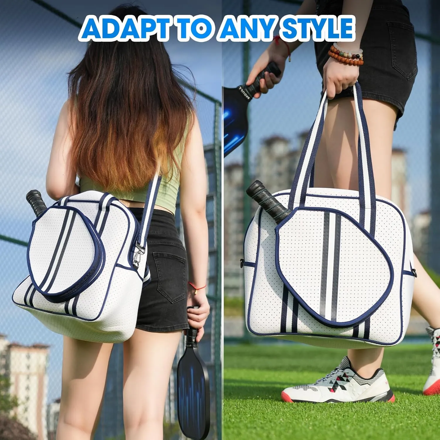 MANUEKLEAR Crossbody Sling Bag - Pickleball Bags for Women and Men