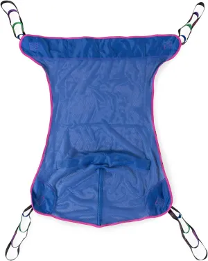 Medacure Full Body Mesh Patient Lift Sling Universal Compatibility - Medium Bariatric Polyester Transfer Sling for Hoyer, ProHeal, Invacare, Drive, and Other Patient Lifters - 49.2" L x 42.5" W