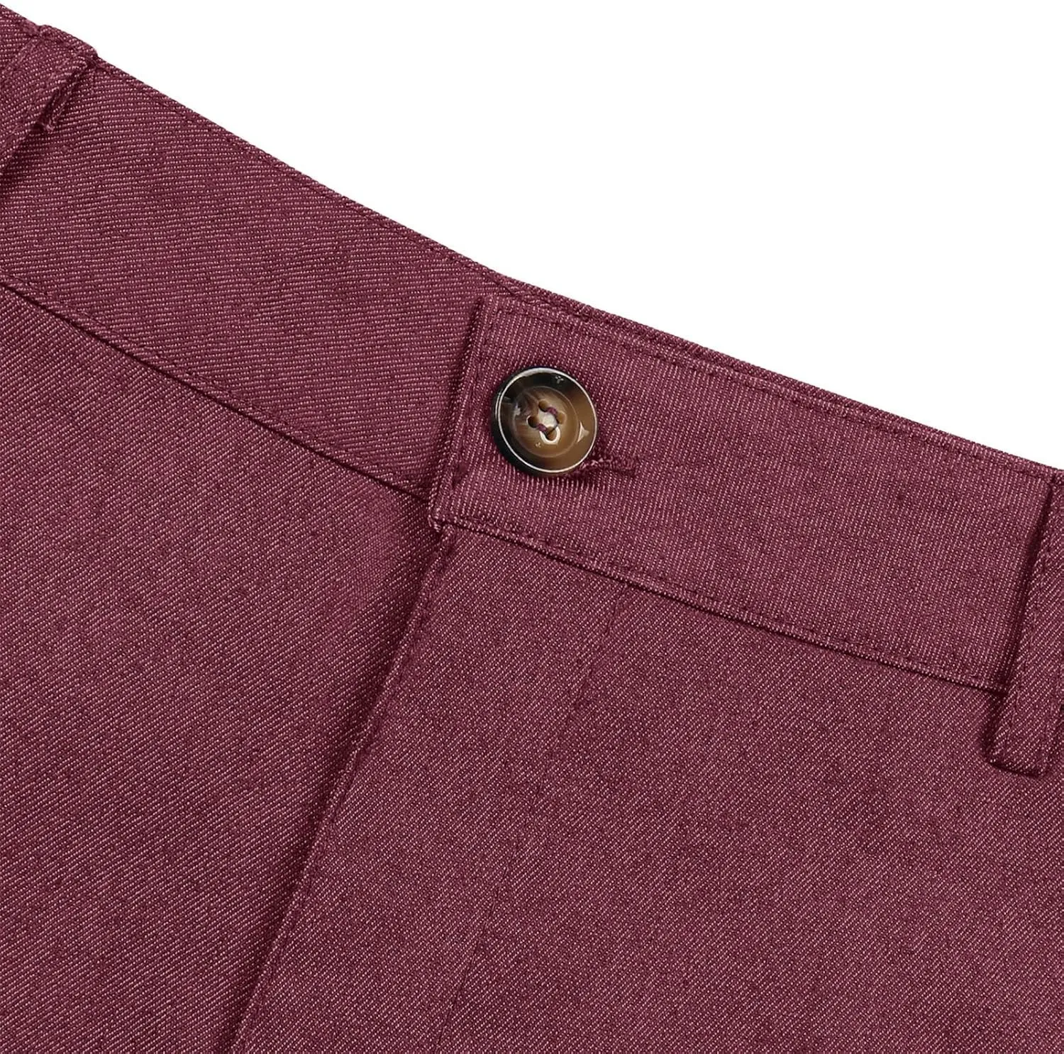 Mens Business Casual Pants Slim Fit Cotton Lightweight Straight Leg Pants with Pockets Retro Skinny Work Pants