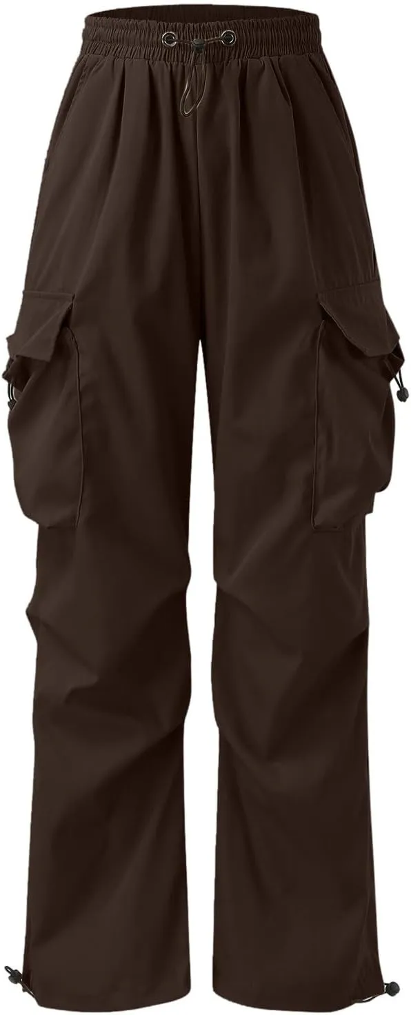 Mens Cargo Pants Casual Baggy Joggers Athletic Parachute Pant Loose Fit Sweatpants with Pockets Y2K Streetwear