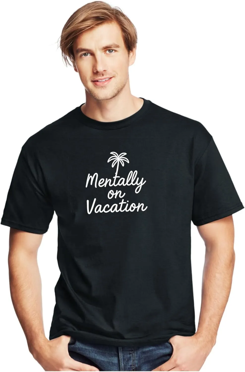 Men’s Graphic Tees 4-Pack – Black Cotton T-Shirts with Screen Print Designs (S-3XL, Choose Theme)