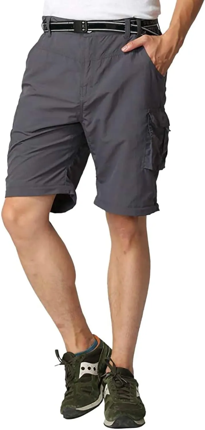 Mens Hiking Pants Convertible Zip Off Shorts Outdoor Quick Dry Lightweight Fishing Travel Safari Cargo Trouser