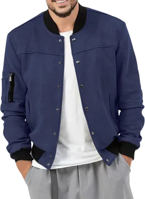 Men's Jacket Lightweight Casual Spring Fall Windbreaker Zip Up Coat with Pocket 100 Cotton Jacket Men Men's Sweater