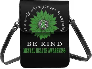 Mental Health Awareness Tree Small Crossbody Purse Cell Phone Bag for Women
