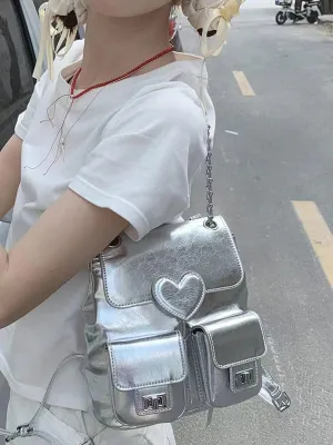 MIAC Fashion Design Backpack Purse for Women, PU Leather Backpack, Chain Backpack a Variety of Back, Ladies Convertible Hangbag, Shoulder Bag,Best Gift for Girls.