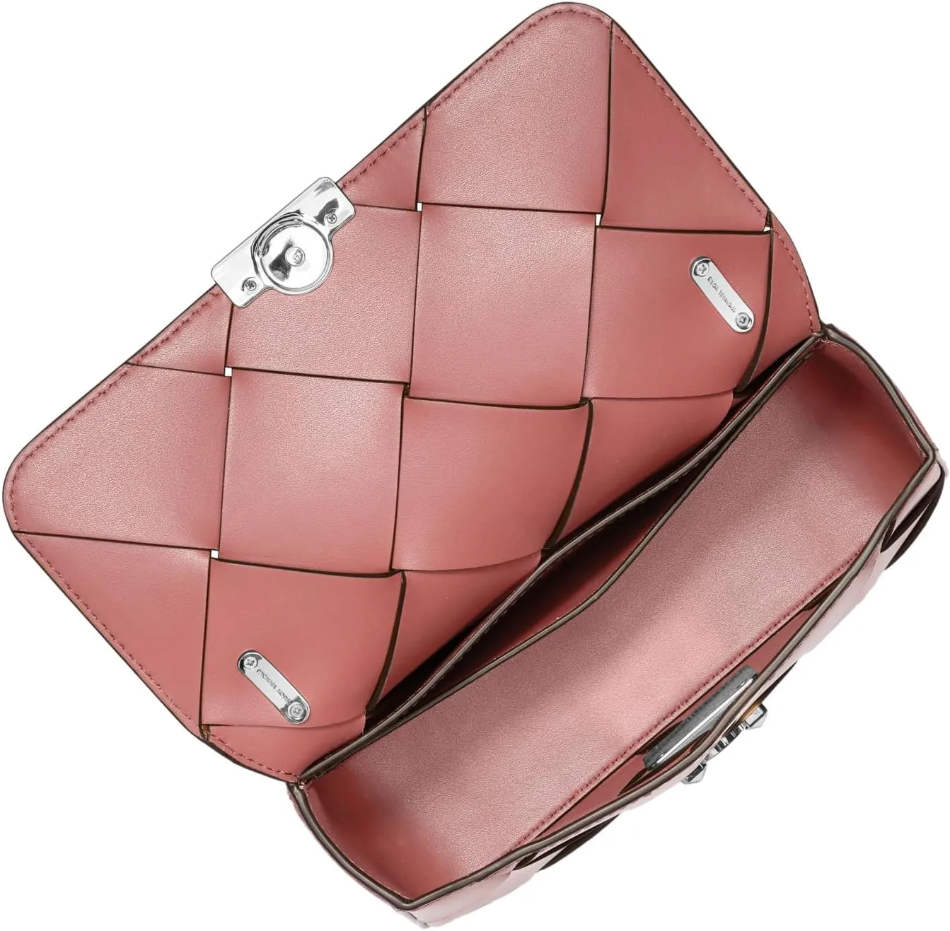 Michael Kors Tribeca Small Woven Convertible Chain Shoulder Bag