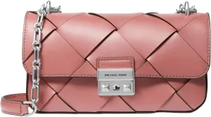 Michael Kors Tribeca Small Woven Convertible Chain Shoulder Bag