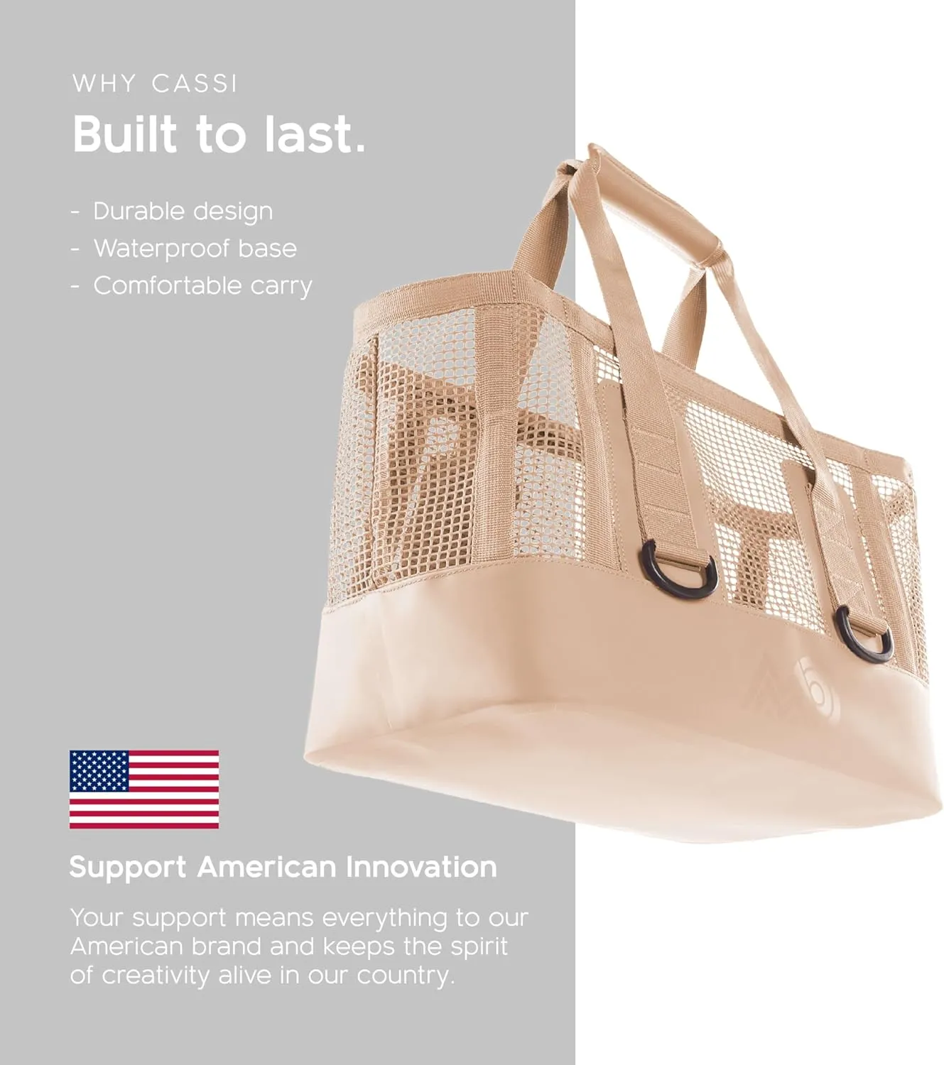 MISSION Boat Gear CASSI Heavy-Duty Outdoor Tote and Waterproof Marine-Grade Mesh Boat Bags