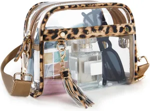 Missnine Clear Bag - Stadium Approved Small Purse for Women - Crossbody Bag for Concerts & Sports Events