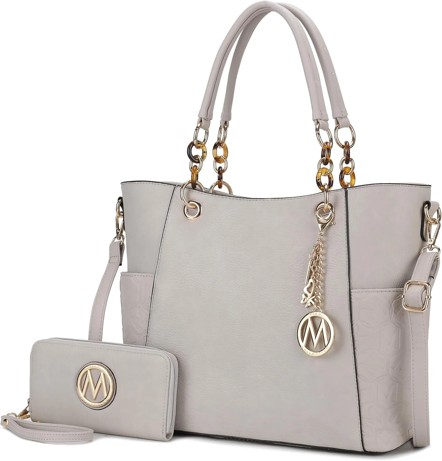 MKF Collection Tote Bag for Women, Handbag Set with Wallet-Top-Handle- Vegan Leather Purse