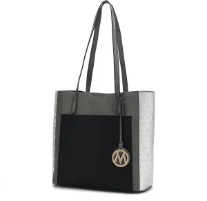 MKF Collection Tote Bag for Women, vegan Leather Large Top Handle Handbag Fashion Shoulder Bag Purse By Mia K