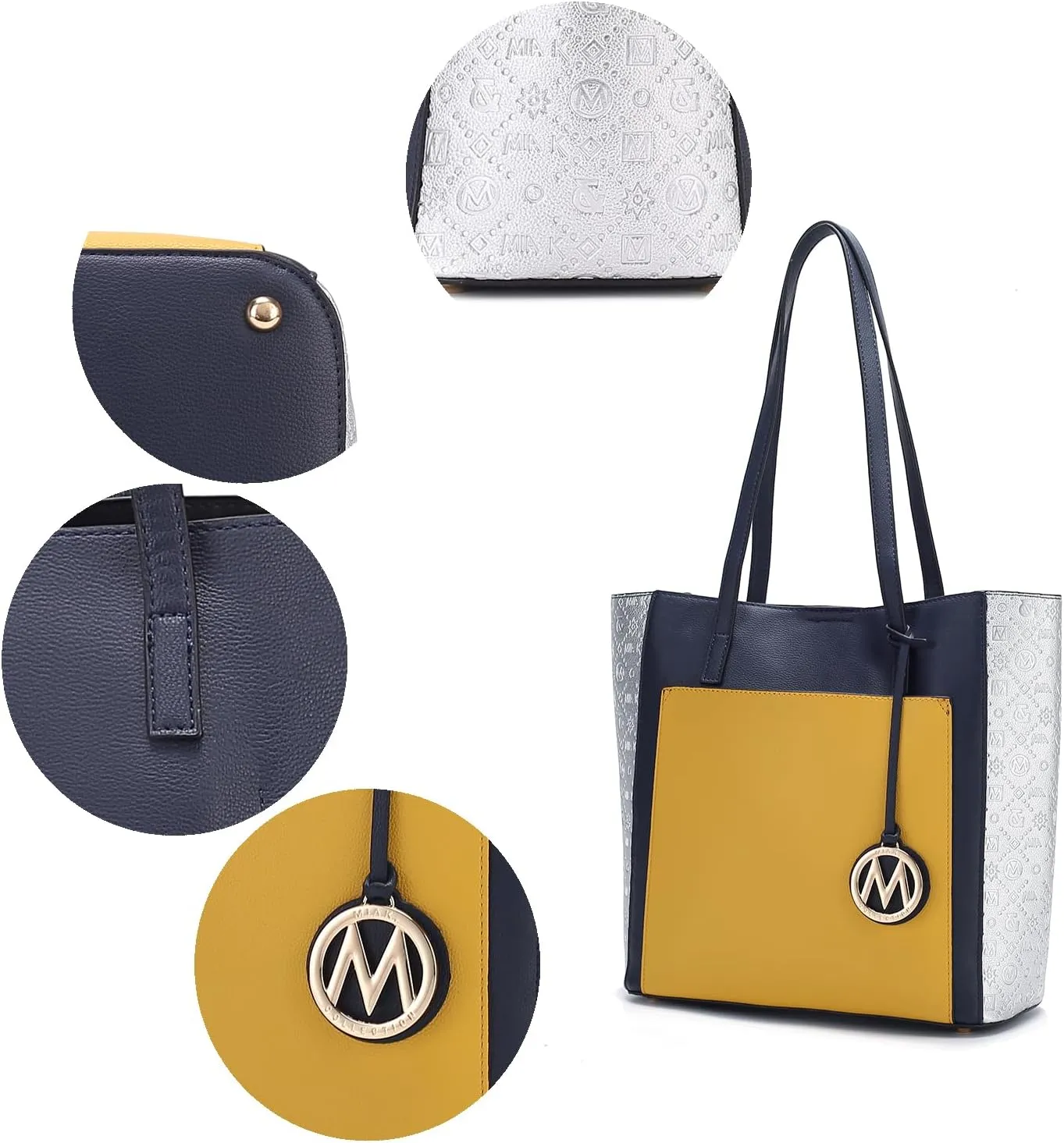 MKF Collection Tote Bag for Women, vegan Leather Large Top Handle Handbag Fashion Shoulder Bag Purse By Mia K