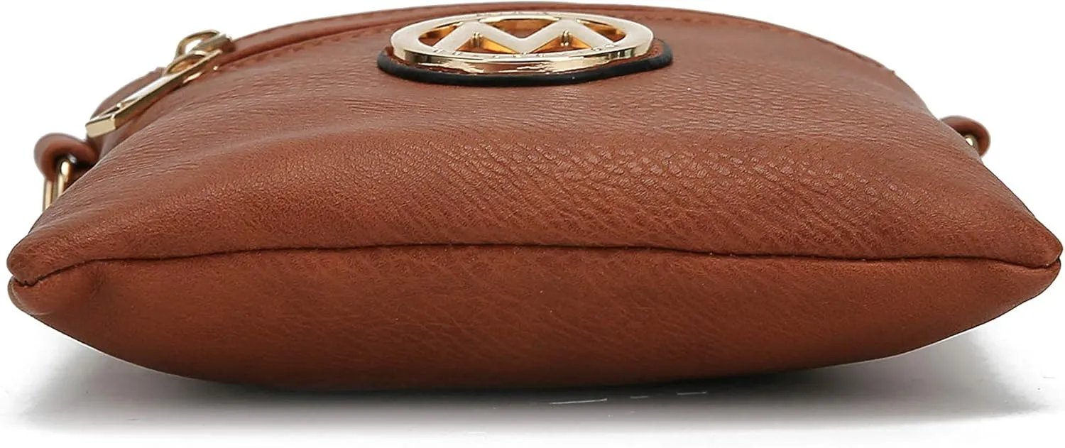 MKF Collection Women Crossbody Bag, Trendy Shoulder bag Crossover Purses for Women Sling Bag by Mia K