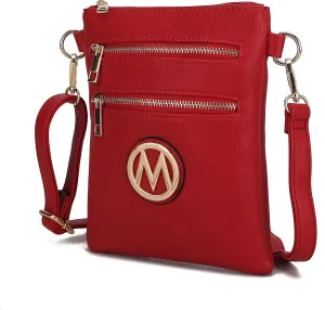 MKF Collection Women Crossbody Bag, Trendy Shoulder bag Crossover Purses for Women Sling Bag by Mia K