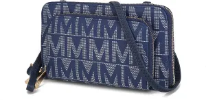 MKF Collection Women's Crossbody Phone Bag, Vegan Leather shoulder Bag Cell phone bag Wallet Purse Handbag by Mia K