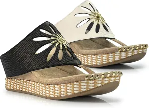 Modzori Flora Mid Wedge Reversible Sandal