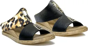 Modzori Lada Women's Low Wedge Easy Flip to Reverse Slide Sandal