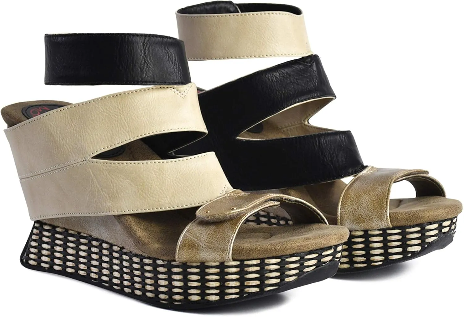 Modzori Raina Women's High Wedge Reversible Sandal