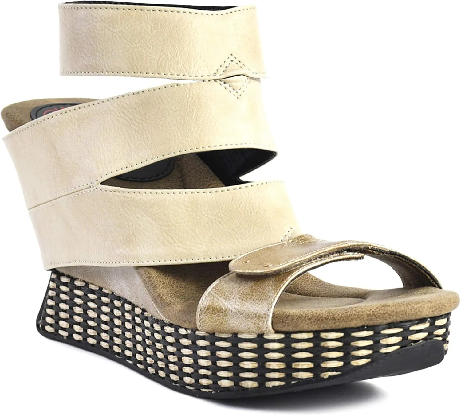 Modzori Raina Women's High Wedge Reversible Sandal