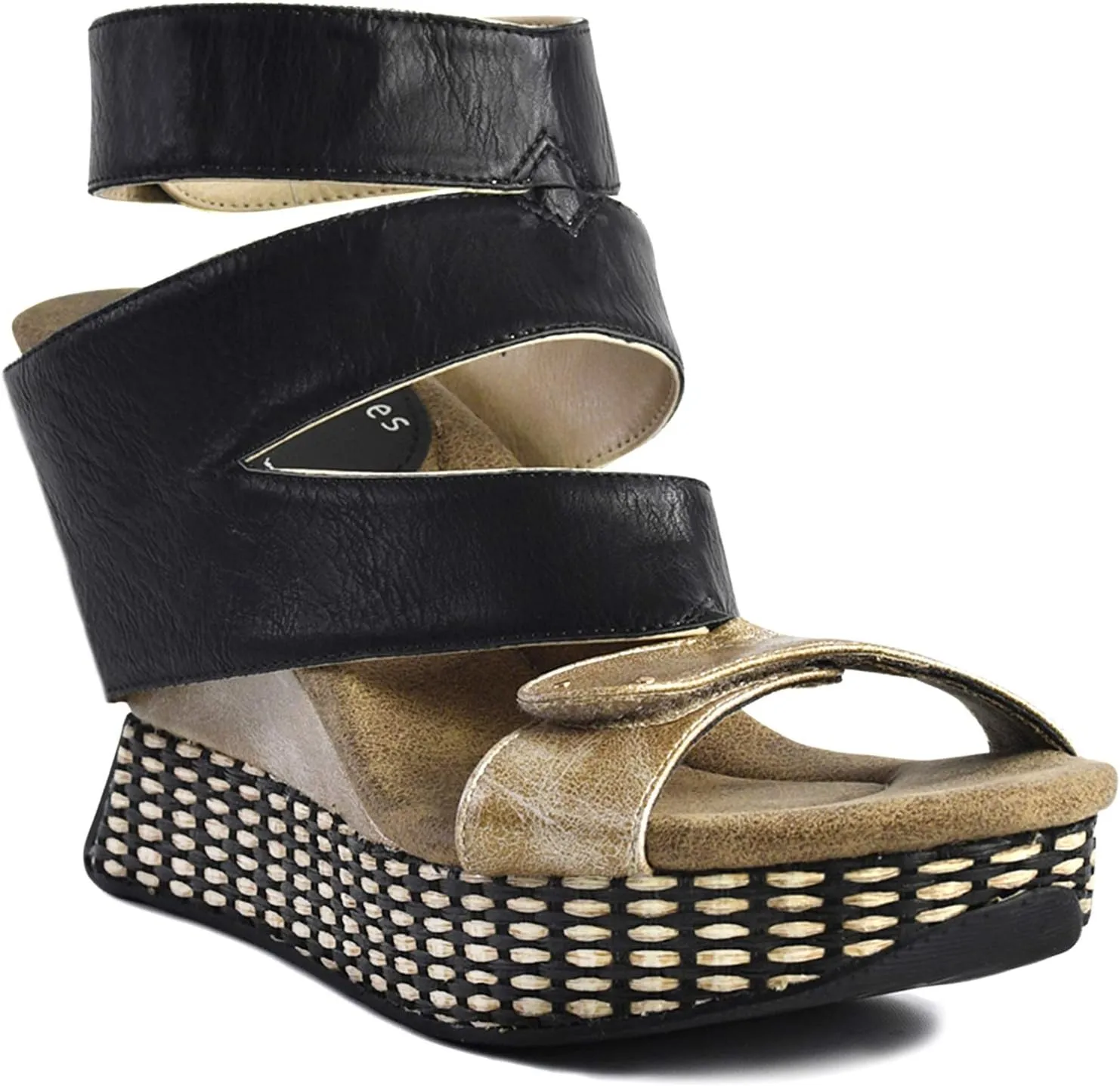Modzori Raina Women's High Wedge Reversible Sandal