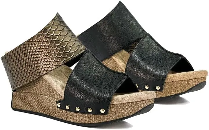 Modzori Virginia High Wedge Reversible Sandal