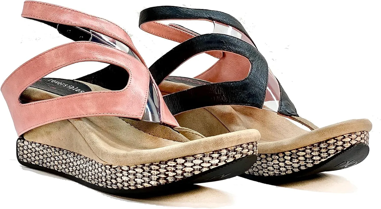 Modzori Zoey Women's Mid Wedge Reversible Sandal