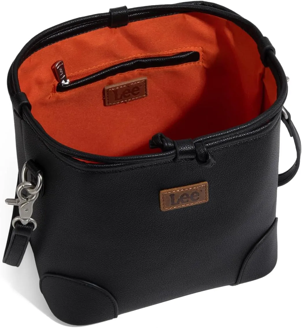 Montana West Lee Small Crossbody Bags for Women Drawstring Bucket Purse with Adjustable Strap